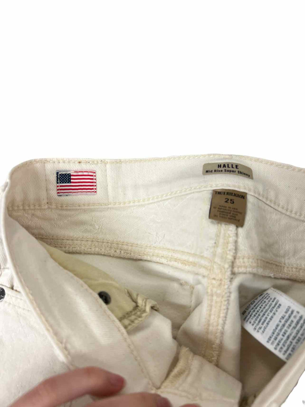 TRUE RELIGION  NWT HALLE MID RISE SUPER SKINNY SIZE: 25