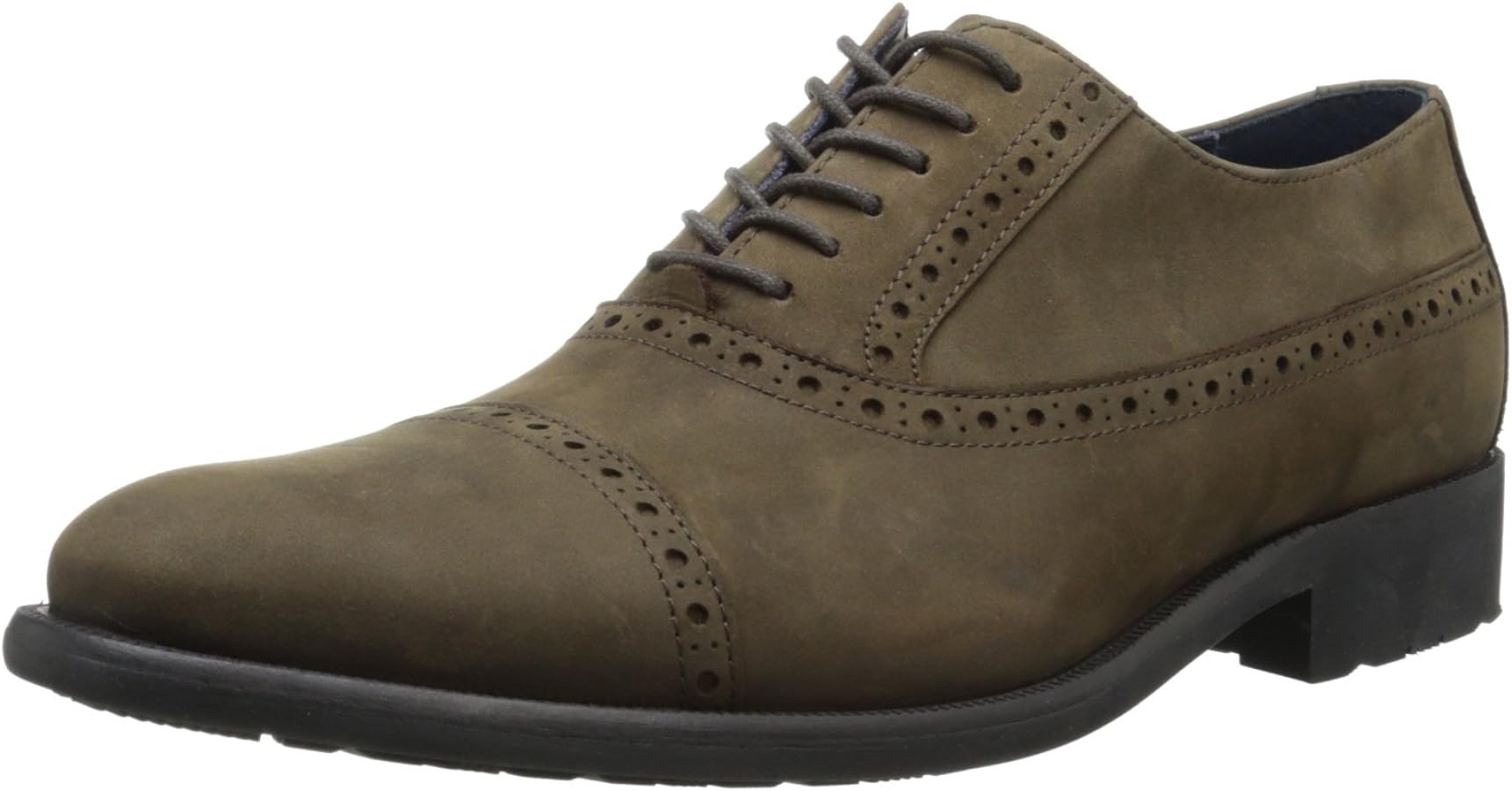 MENS COLE HAAN STANTON CAP OXFORD DRESS SHOES SIZE 11.5 BROWN