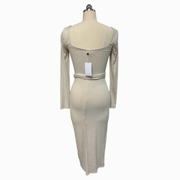 LOVERS AND FRIENDS NWT! SARIAH MIDI CREAM DRESS SIZE XS