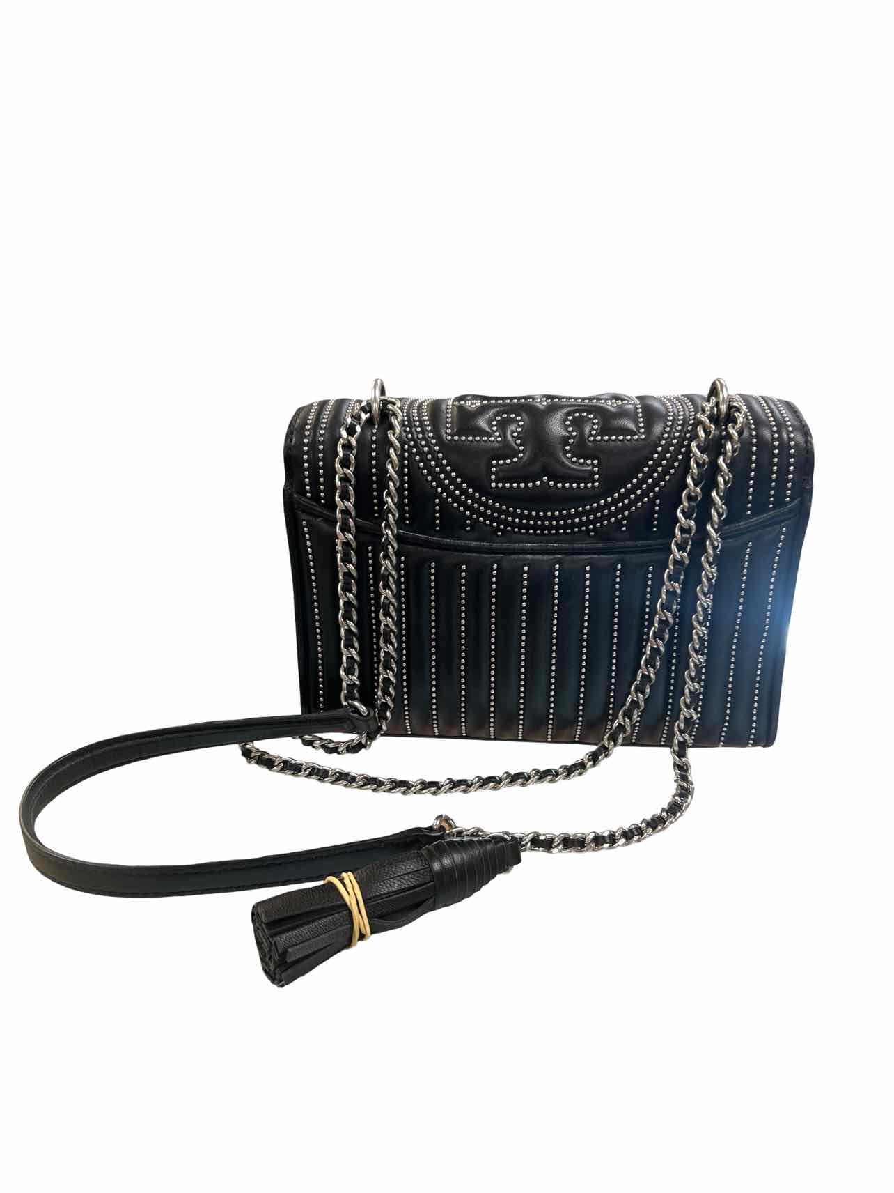 TORY BURCH MINI FLEMING STUDDED CONVERTIBLE CHAIN