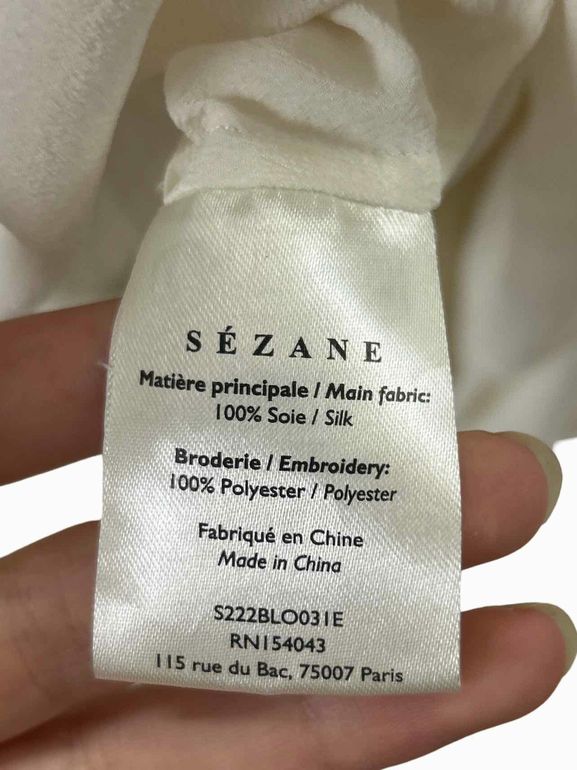 SEZANE UTOPIE BLOUSE SIZE: 38