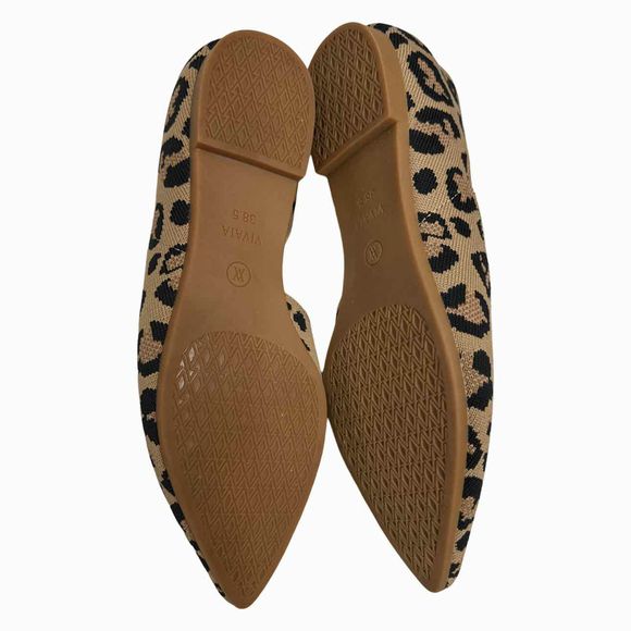 VIVAIA MELIA D'ORSAY CHEETAH FLAT SIZE 38.5