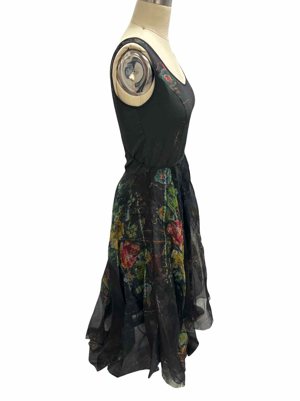 GARY GRAHAM NWT!  422 SILK ORGANZA DRESS SIZE:  XXS