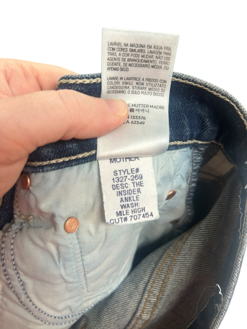 NWT MOTHER SUPERIOR THE INSIDER ANKLE MILE HIGH JEANS SIZE 30