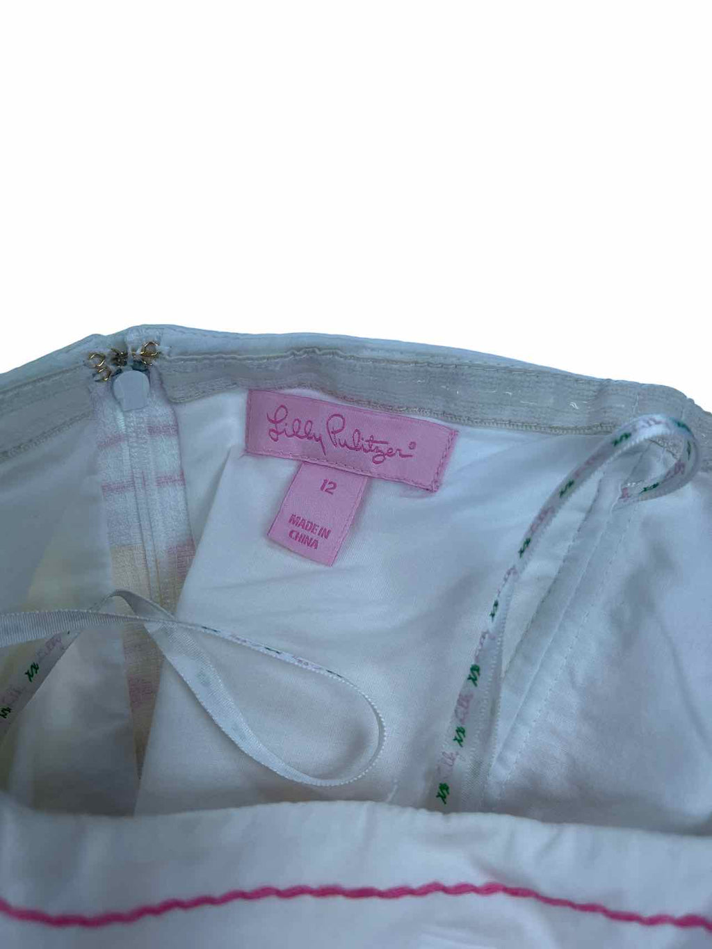 LILLY PULITZER BOWN STRAPLESS DRESS SUN PATCH HAPPIEST HOUR SIZE: 12