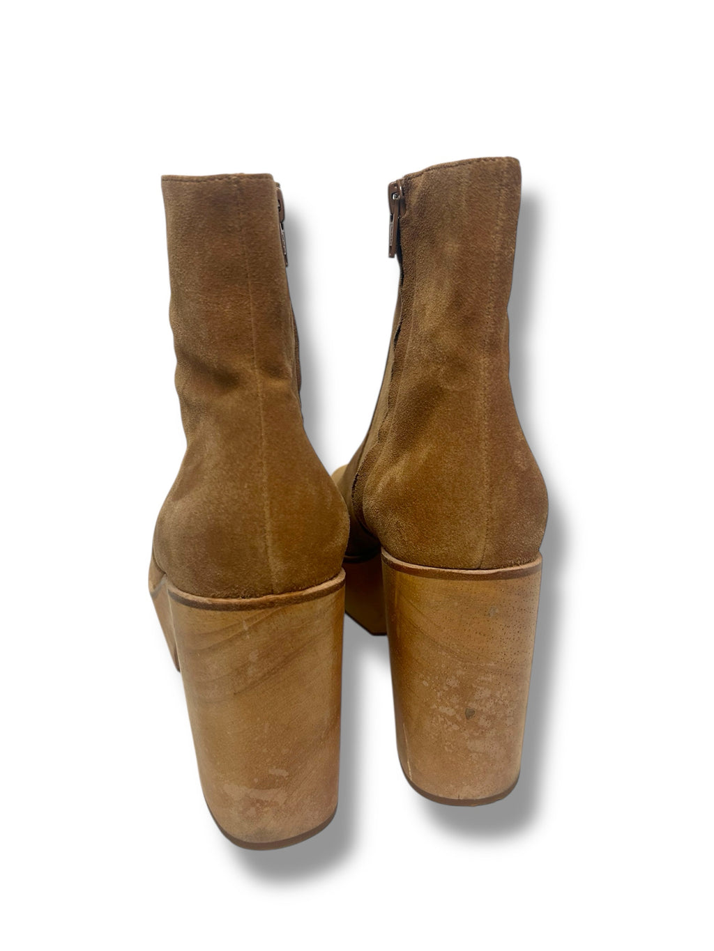 CHARLOTTE STONE NWB SUEDE PAZ PLATFORM CLOG BOOT SIZE 9