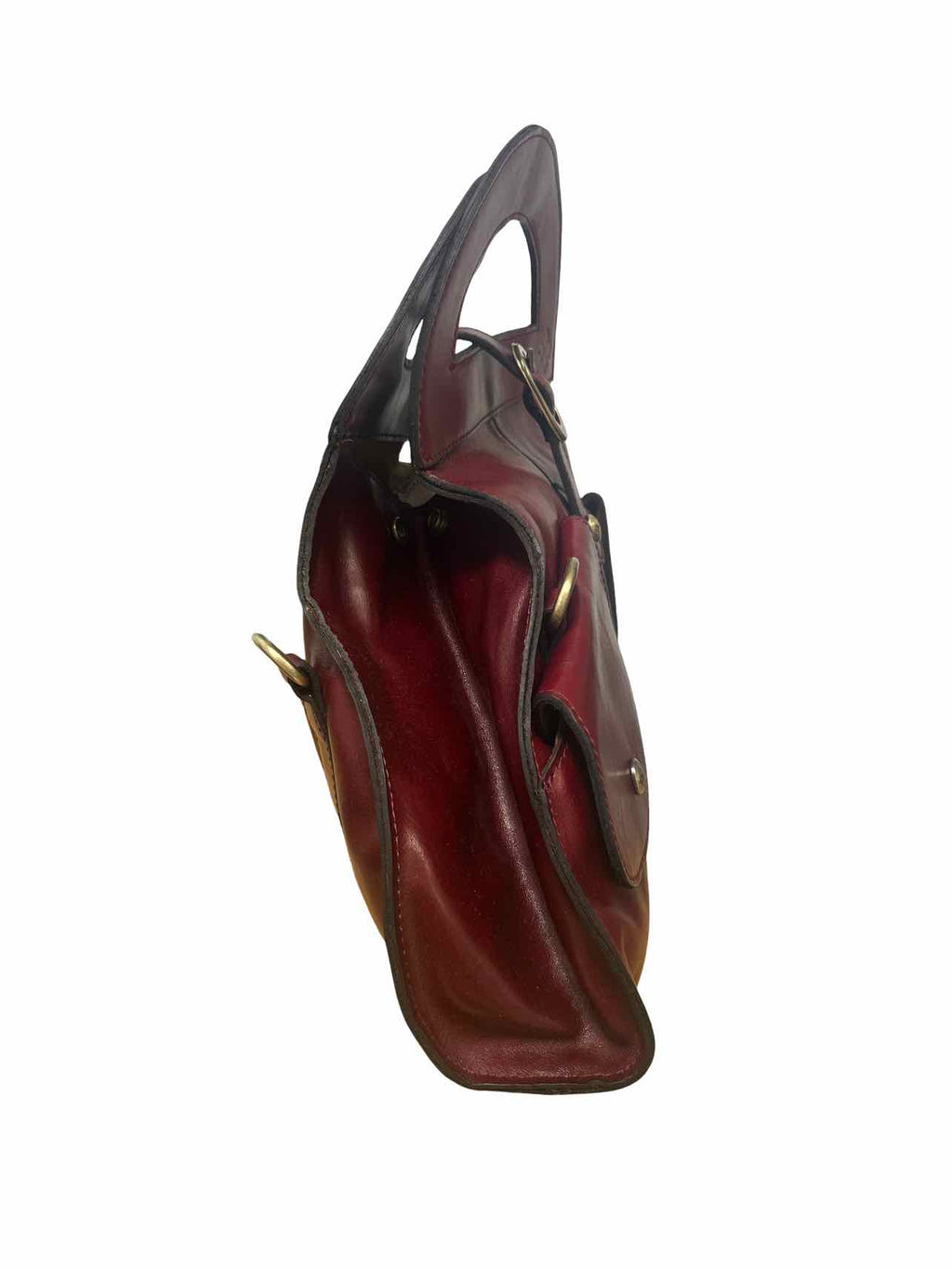 PATRICIA NASH NWT MILANIA CONVERTIBLE SATCHEL OXBLOOD