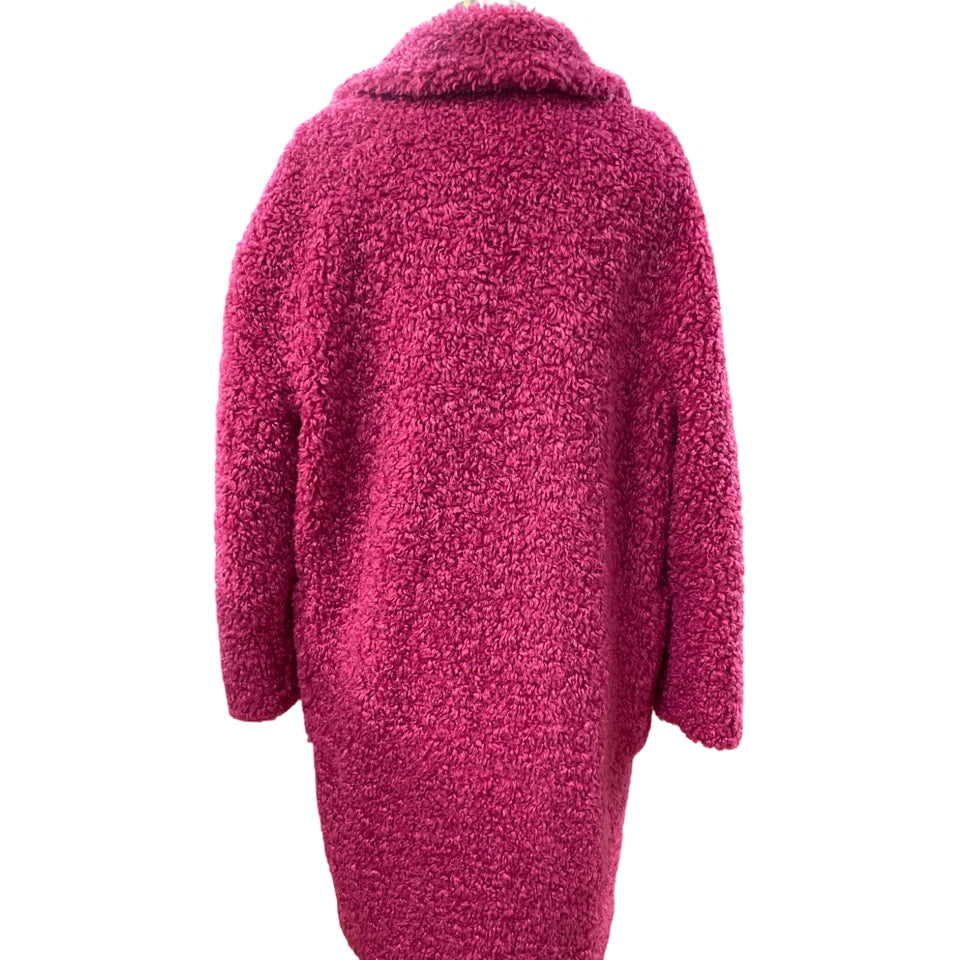 CALVIN KLEIN DOUBLE BREASTED CURLY COAT SIZE XS
