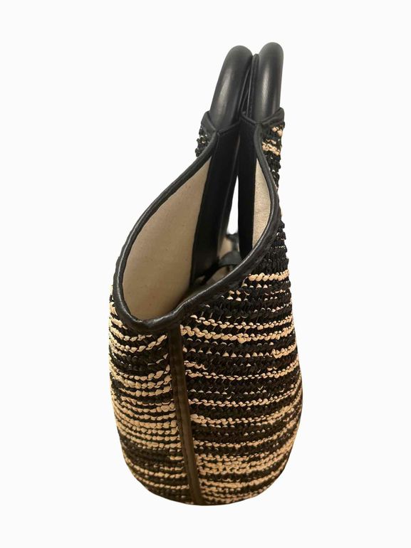 HEREU CABASSA RAFFIA BI-COLOR TOTE