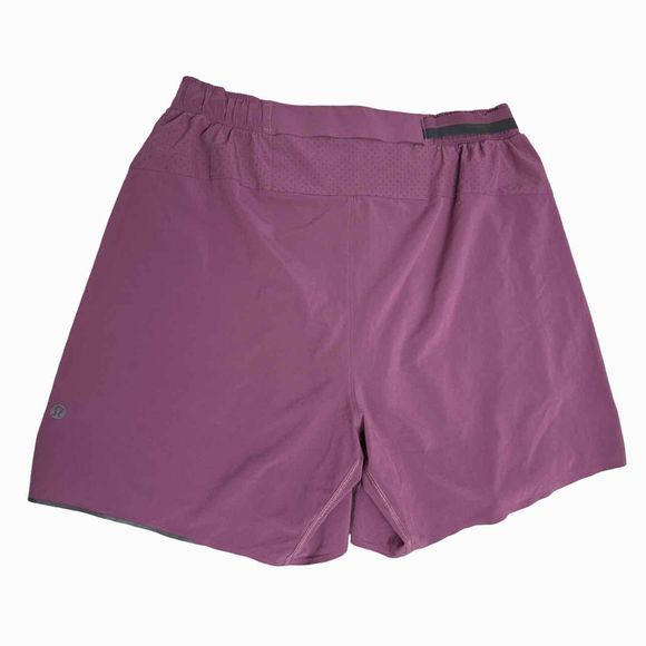 LULULEMON SURGE LINEC PURPLE SHORT 6"  SIZE L