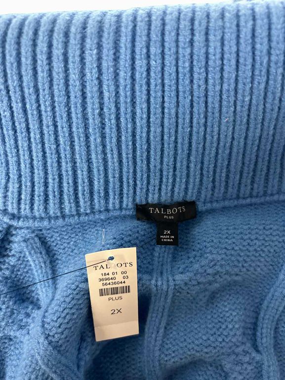 TALBOTS SNWT CABLE KNIT ZIP UP SIZE: 2X