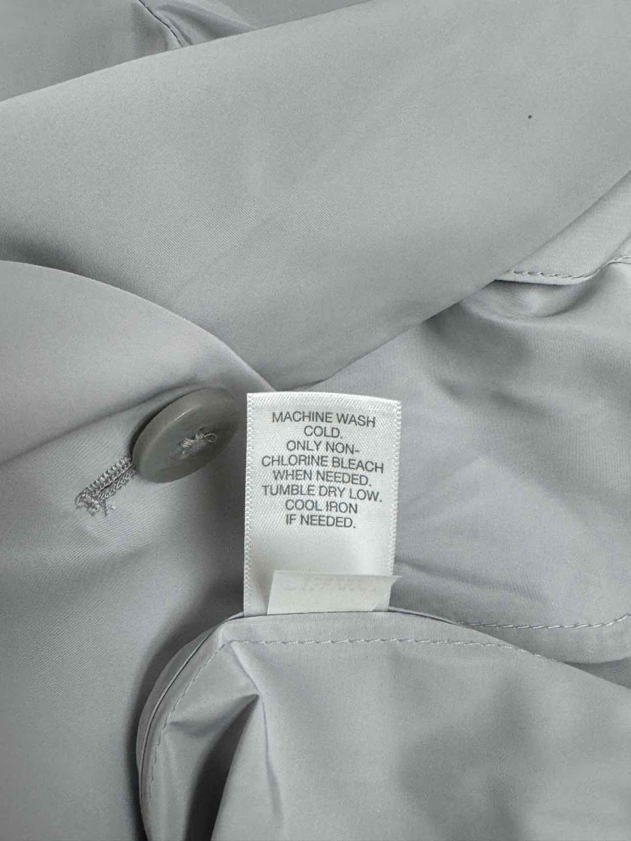 JJILL PLEAT BACK SILKY GRAY JACKET SIZE XS
