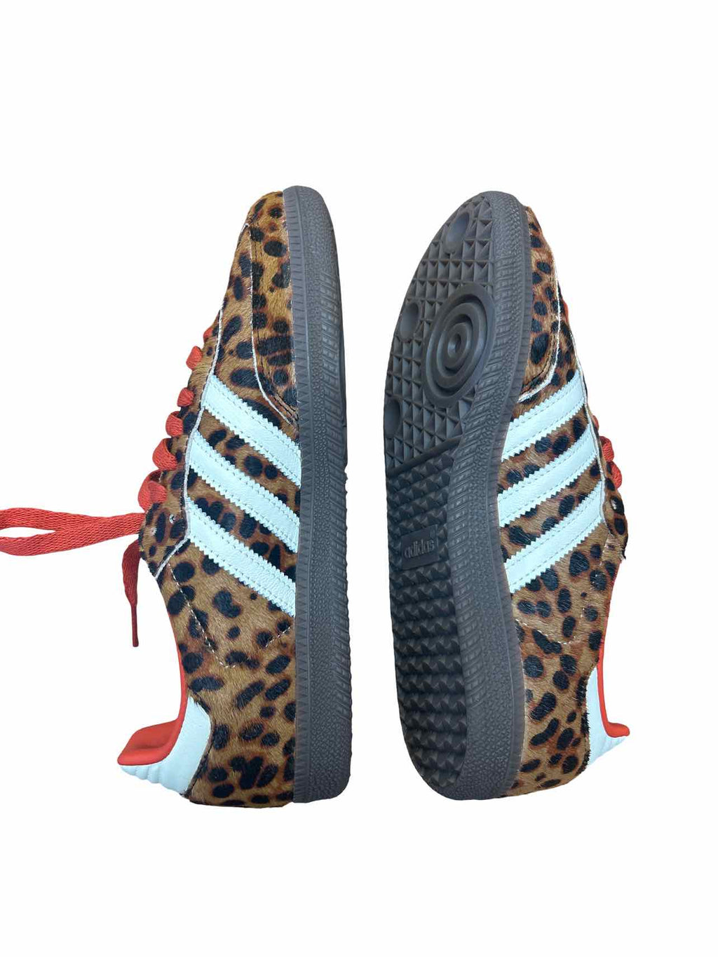 ADIDAS SAMBA OG RED LEOPARD SNEAKER SIZE: 7
