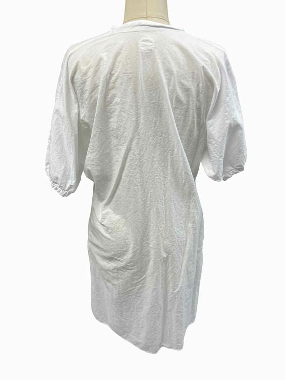 PIPSQUEAK CHAPEAU 100% COTTON SPLIT NECK UNLINED DRESS SIZE: S