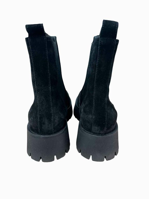 M.GEMI THE CLARA ITALIAN SUEDE LUG SOLE CHELSEA SIZE: 38.5