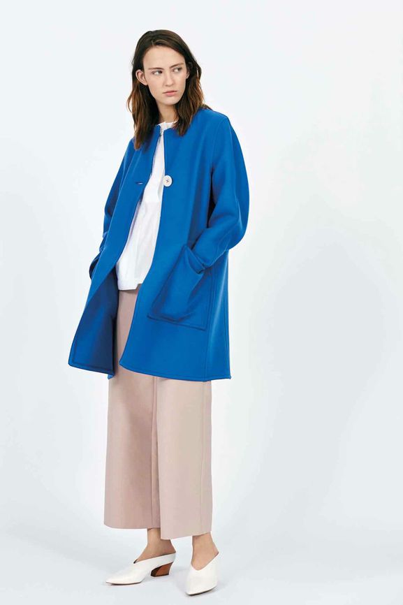 PIAZZA SEMPIONE CASHMERE BLEND ONE BUTTON SWING COAT SIZE: 2X