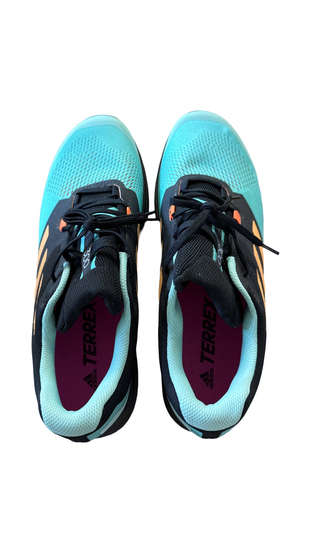 ADIDAS TERREX TWO FLOW TRAIL RUNNING SHOES IN TEAL WEARHOUSE CONSIGNMENT