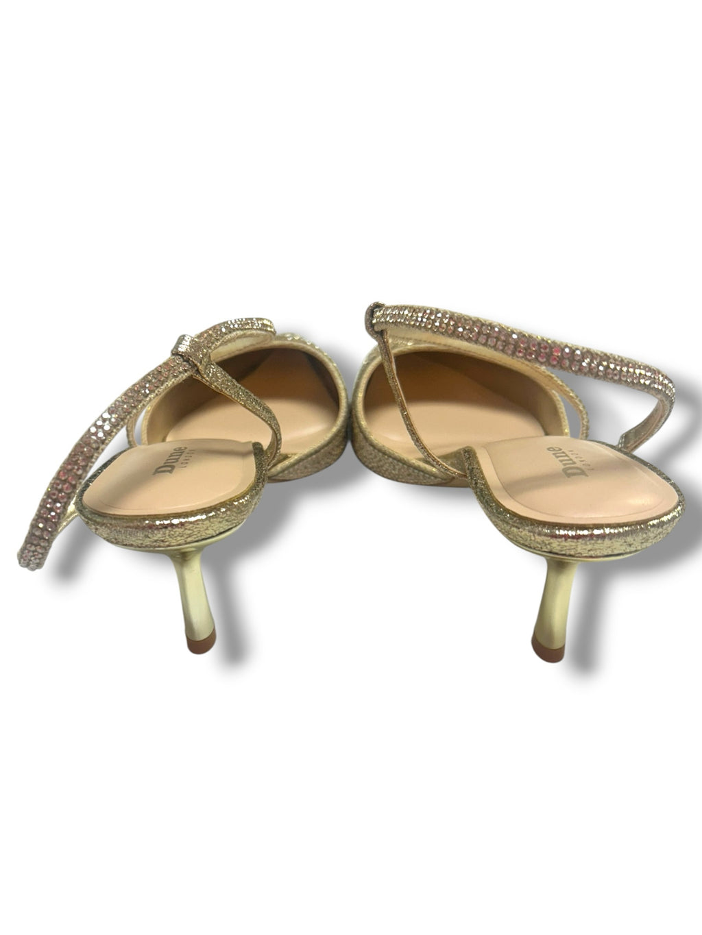 NEW IN BOX DUNE LONDON COMPETITIVE KITTEN HEEL GOLD PUMPS SIZE 11