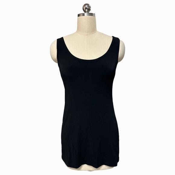 SOFTWORKS SLEEVELESS BLACK TANK TOP SIZE S