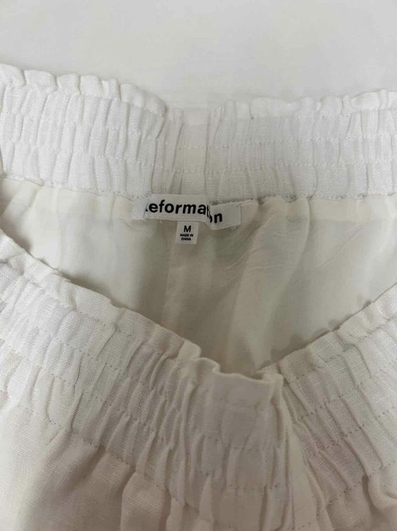 REFORMATION MILA 100% LINEN PULL ON SHORTS SIZE: M
