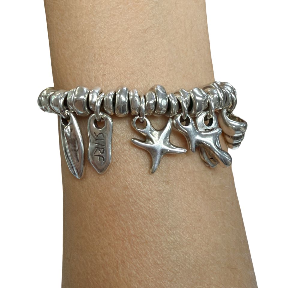 UNO DE 50 WAIKIKI STRETCH BEACH CHARM BRACELET