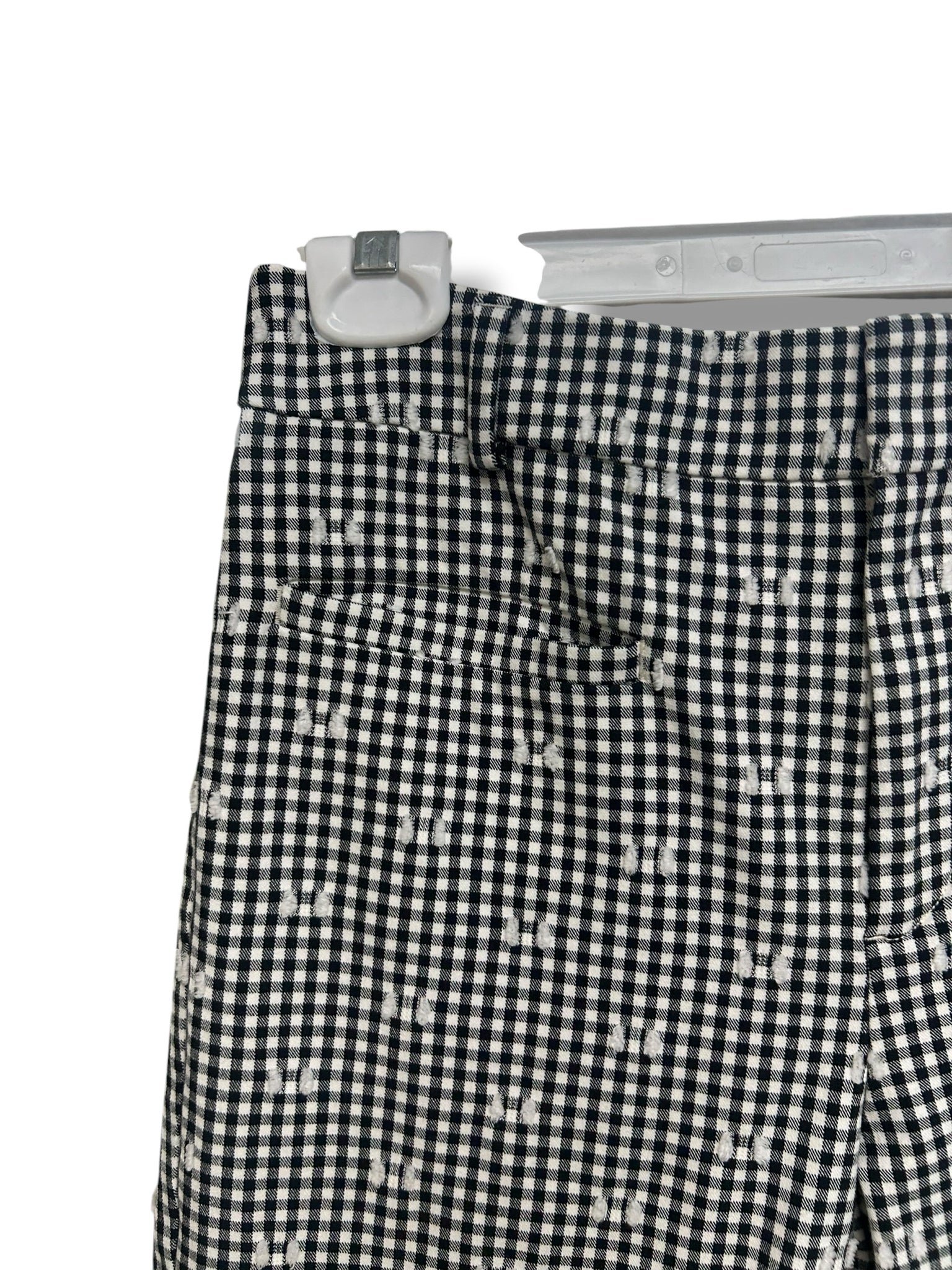 ANTHROPOLOGIE MAEVE THE ESSENTIAL SLIM MICRO GINGHAM KICK FLARE PANTS