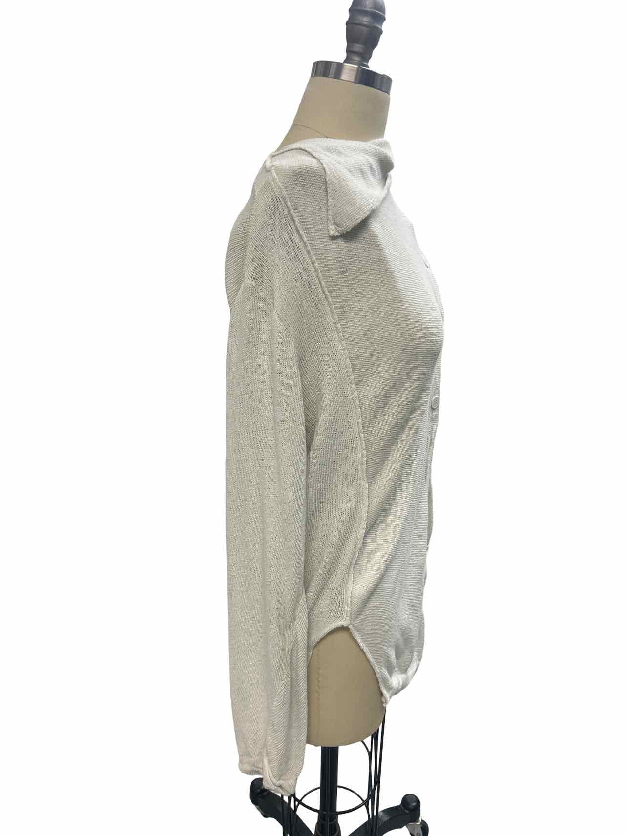 LURDES BERGADA 100% COTTON ASYMMETRIC CARDIGAN SIZE: S