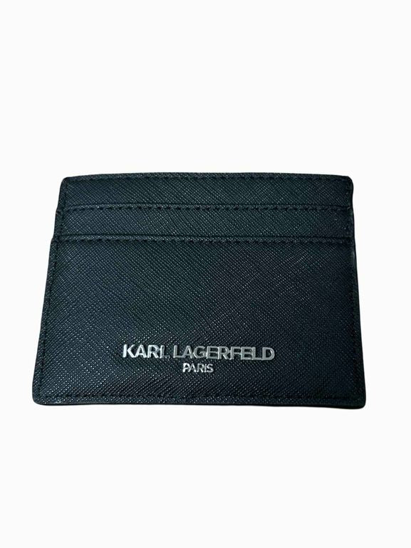 KARL LAGERFELD PARIS CARD HOLDER BLACK/WHITE