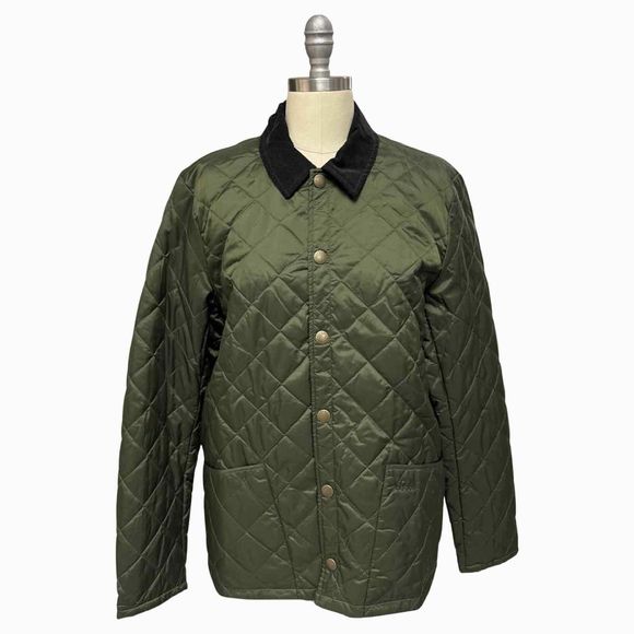 BARBOUR NWT! ANNANDALE QUILTED OLIVE JACKET SIZE M