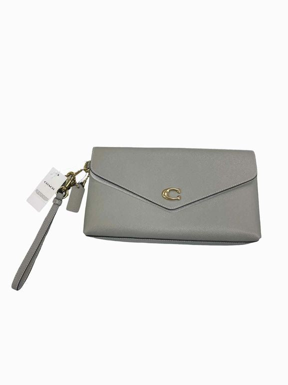 COACH NWT! WYN CLUTCH IN DOVE GREY