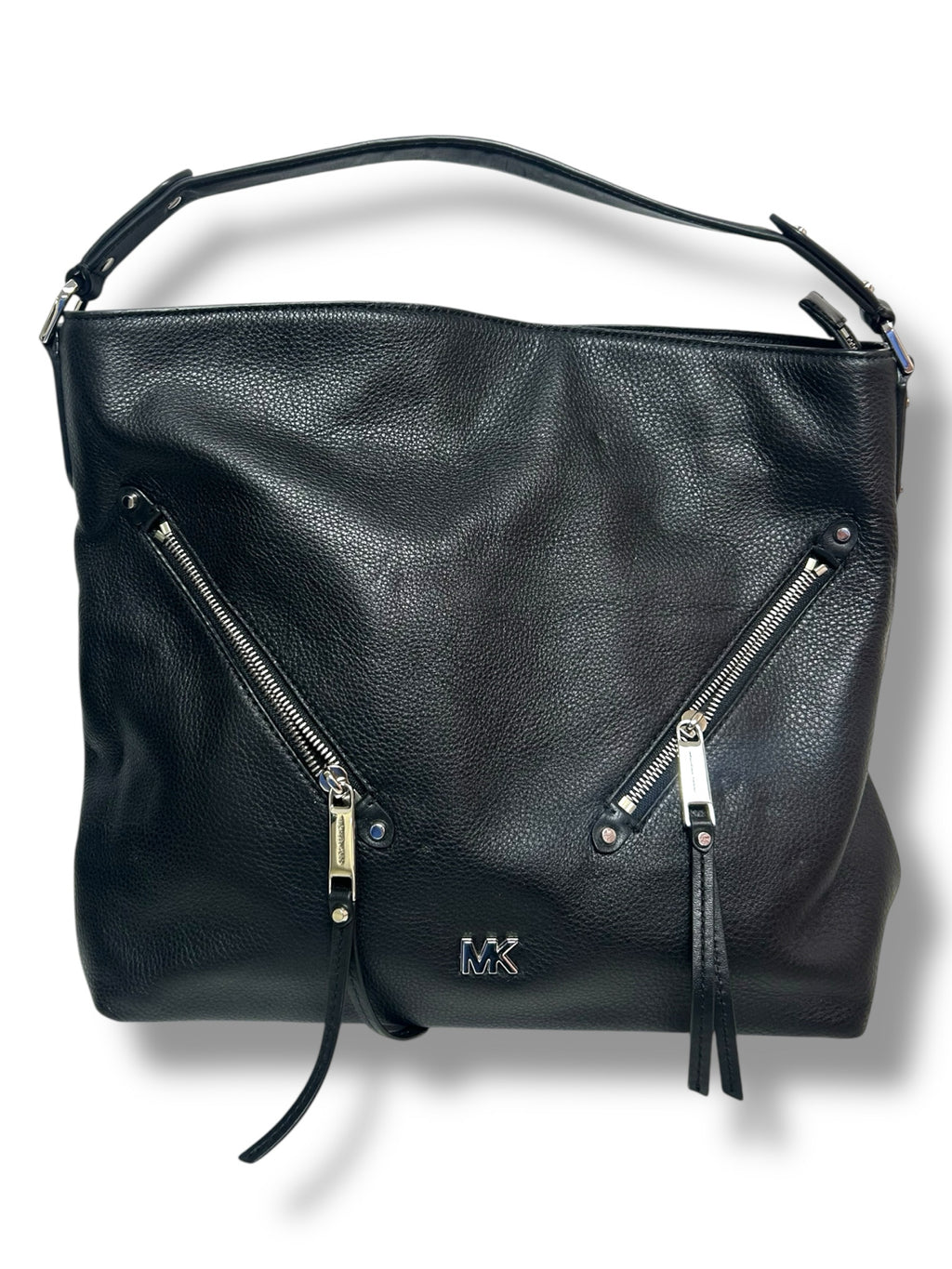 MICHAEL KORS NWT! MICHAEL KORS EVIE LEATHER HOBO BLACK