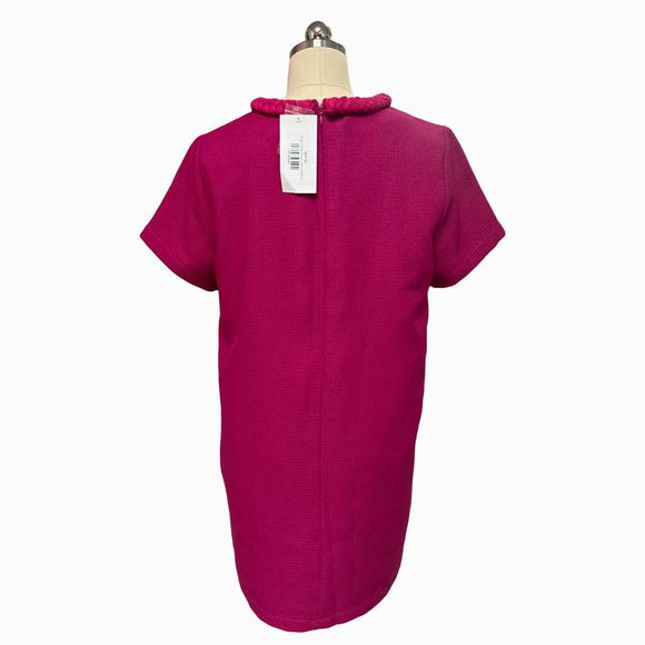 AVARA NWT! DOTTY SHIFT HOT PINK DRESS SIZE L