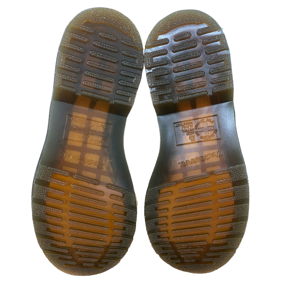 NEW DR MARTENS 1460 PATENT LAMPER LACE UP BOOT BLACKCURRANT SIZE 6 / 37