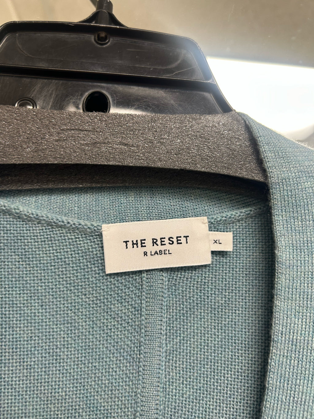 THE RESET R LABEL WOOL KIMONO ONE BUTTON CARDIGAN SIZE XL