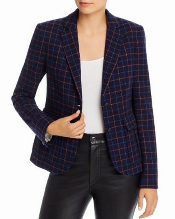 RAG & BONE NANCY WOOL BLEND CHECK BLAZER SIZE 6