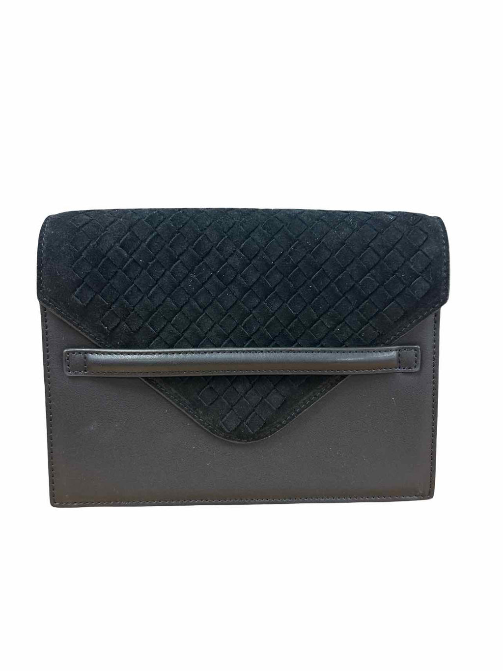TUCKERNUCK  NWT STEVIE LEATHER WOVEN SUEDE FLAP CROSSBODY