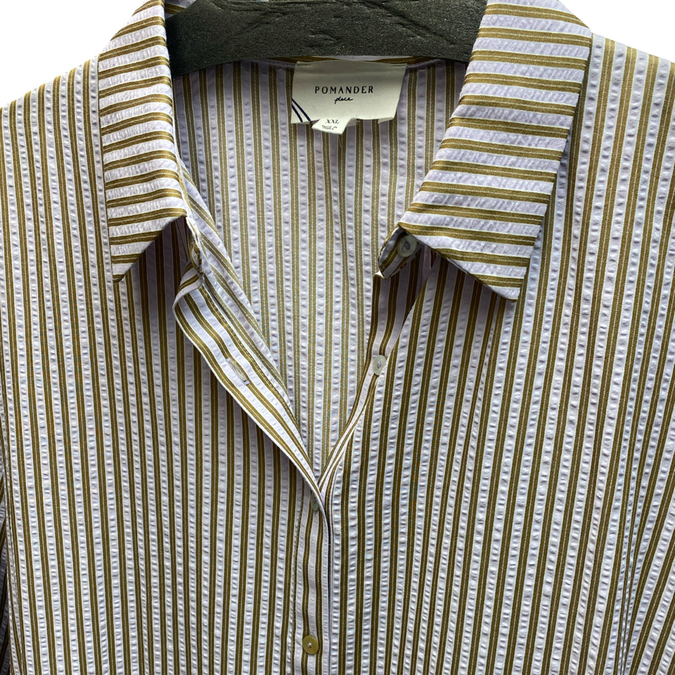 TUCKERNUCK POMANDER PLACE LILAC STRIPE SEERSUCKER GRIFFIN DRESS XXL