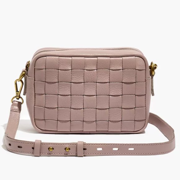 MADEWELL TRANSPORT CAMERA XBODY BAG WOVEN EDITION IN TAUPE