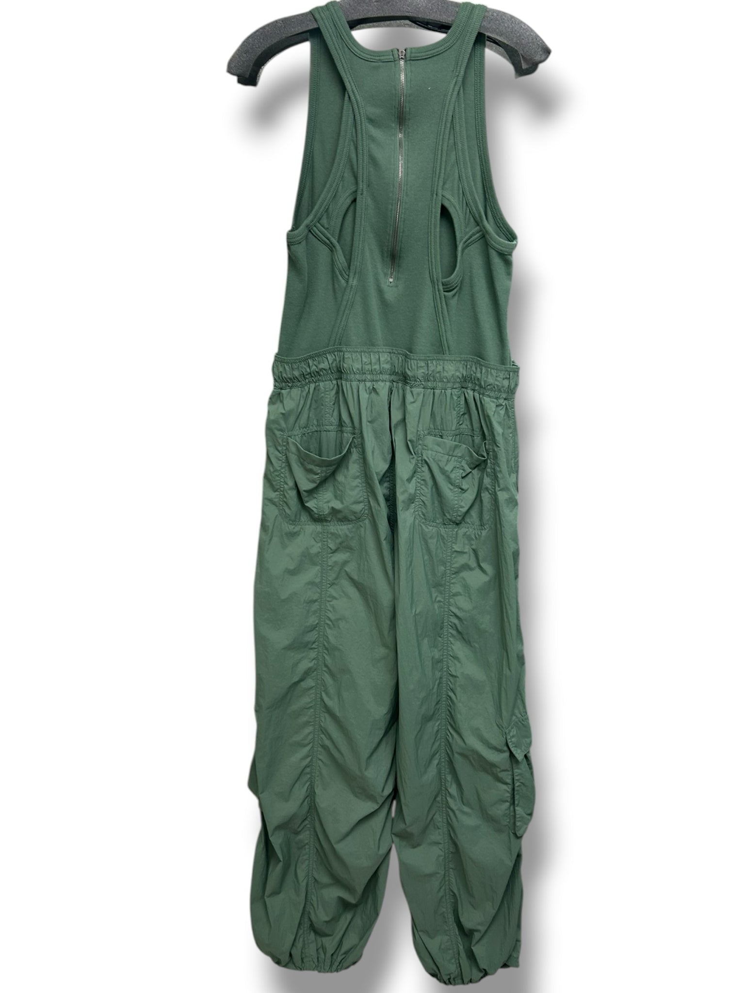 ANTHROPOLOGIE DAILY PRACTICE MESSA UTILITY CARGO JUMPSUIT GREEN SIZE XL