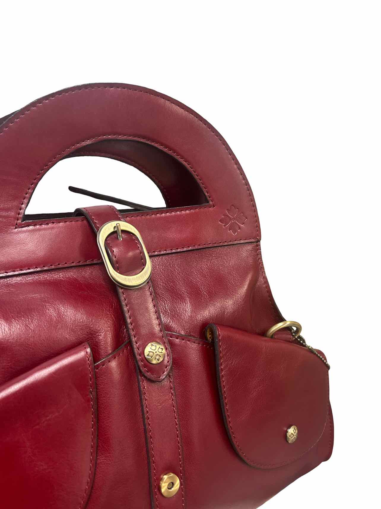 PATRICIA NASH NWT MILANIA CONVERTIBLE SATCHEL OXBLOOD