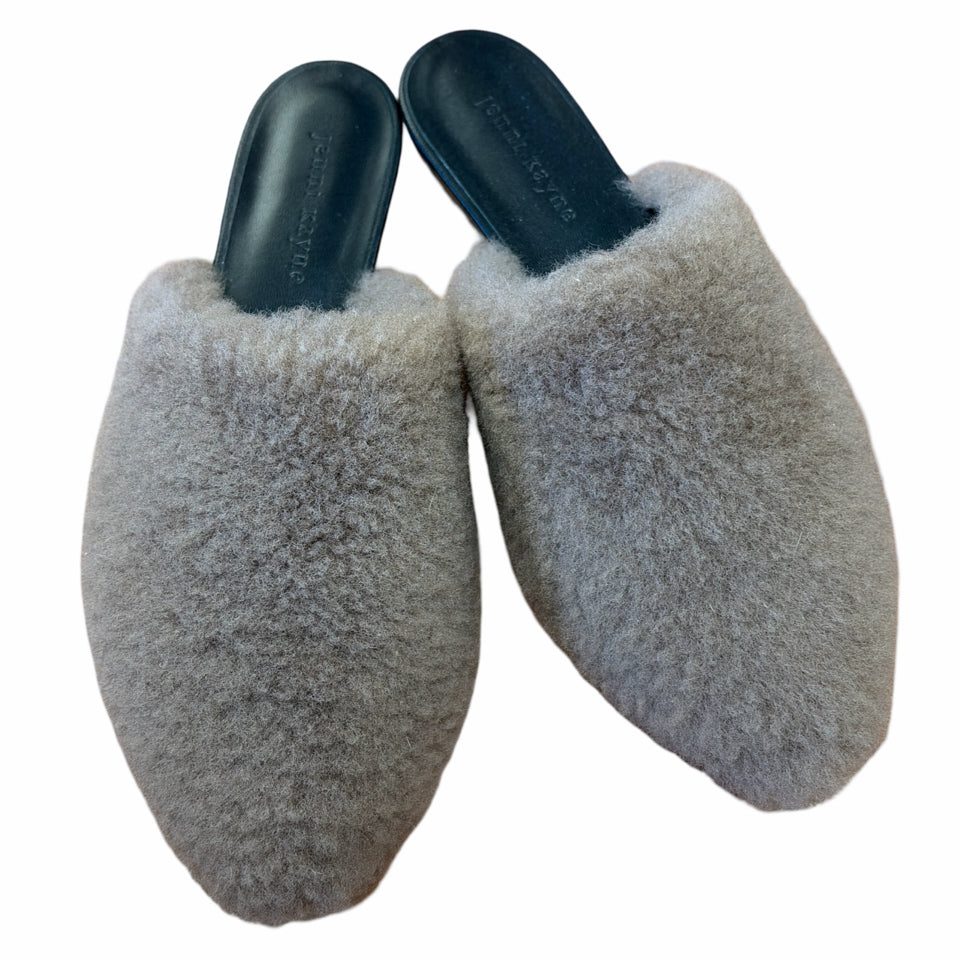 JENNI KAYNE SHEARLING MULES SIZE 39