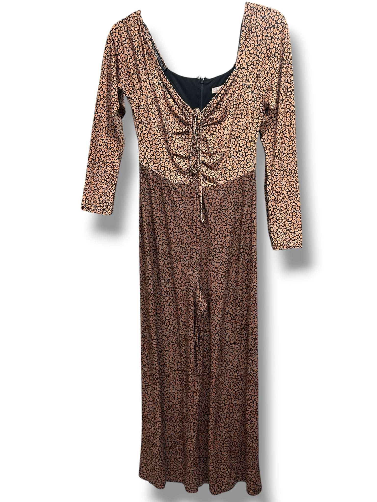 ANTHROPOLOGIE HUTCH OAKLEY DITSY FLORAL RUCHED JUMPSUIT SIZE SMALL