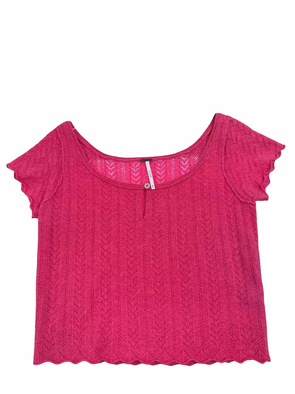 FREE PEOPLE HERA CASHMERE POINTELLE SWEATER SIZE: S