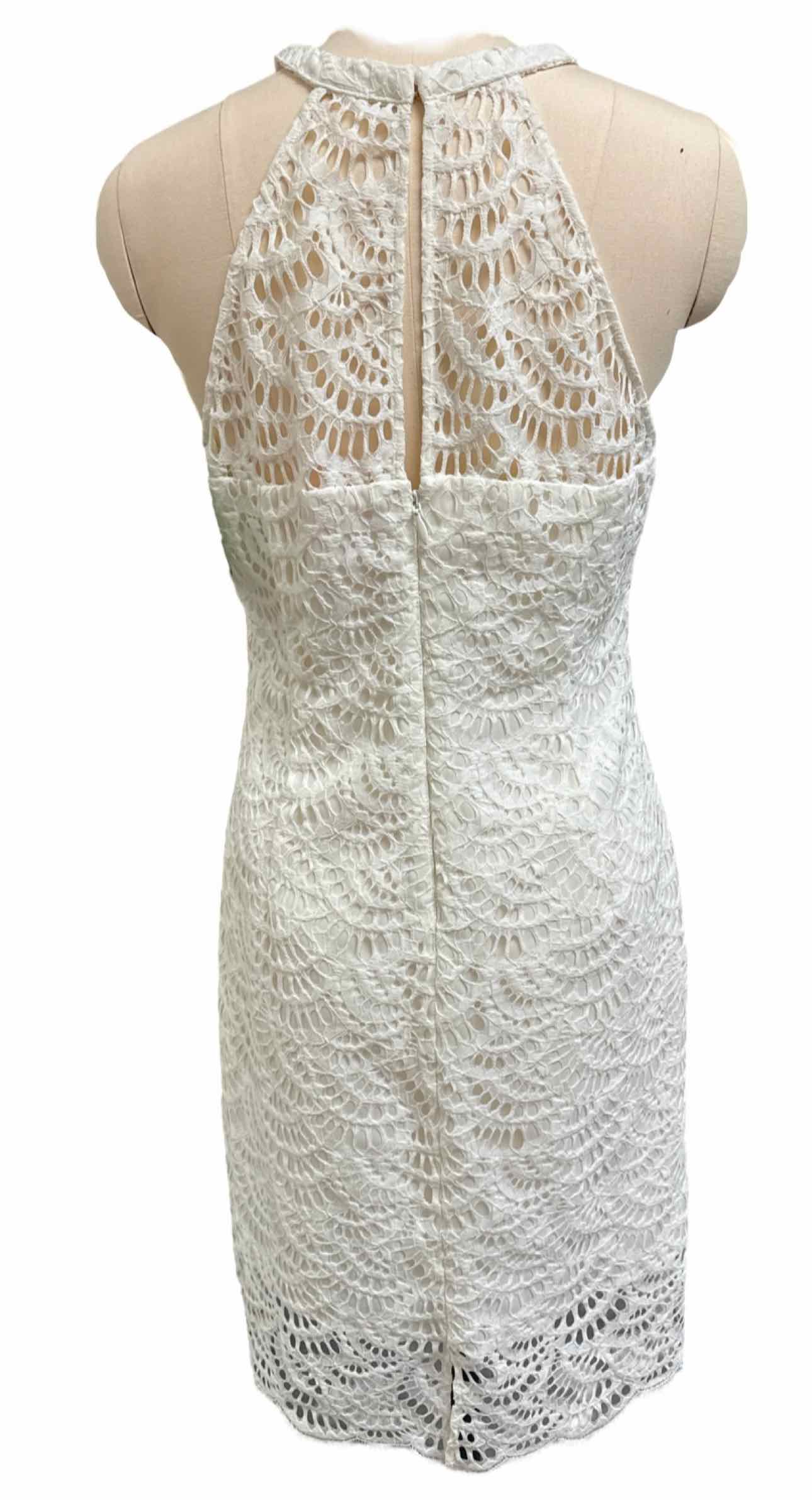 LILLY PULITZER NWT KENNA WHITE DRESS SIZE 8 WEARHOUSE CONSIGNMENT