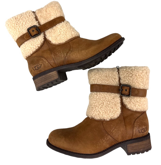 UGG BLAYRE II CUFFED SHERPA BOOT 8.5