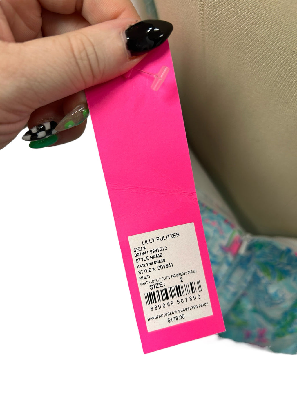 LILLY PULITZER KAITLYN DRESS IN WHAT A LOVELY PLACE MULTI SIZE 2