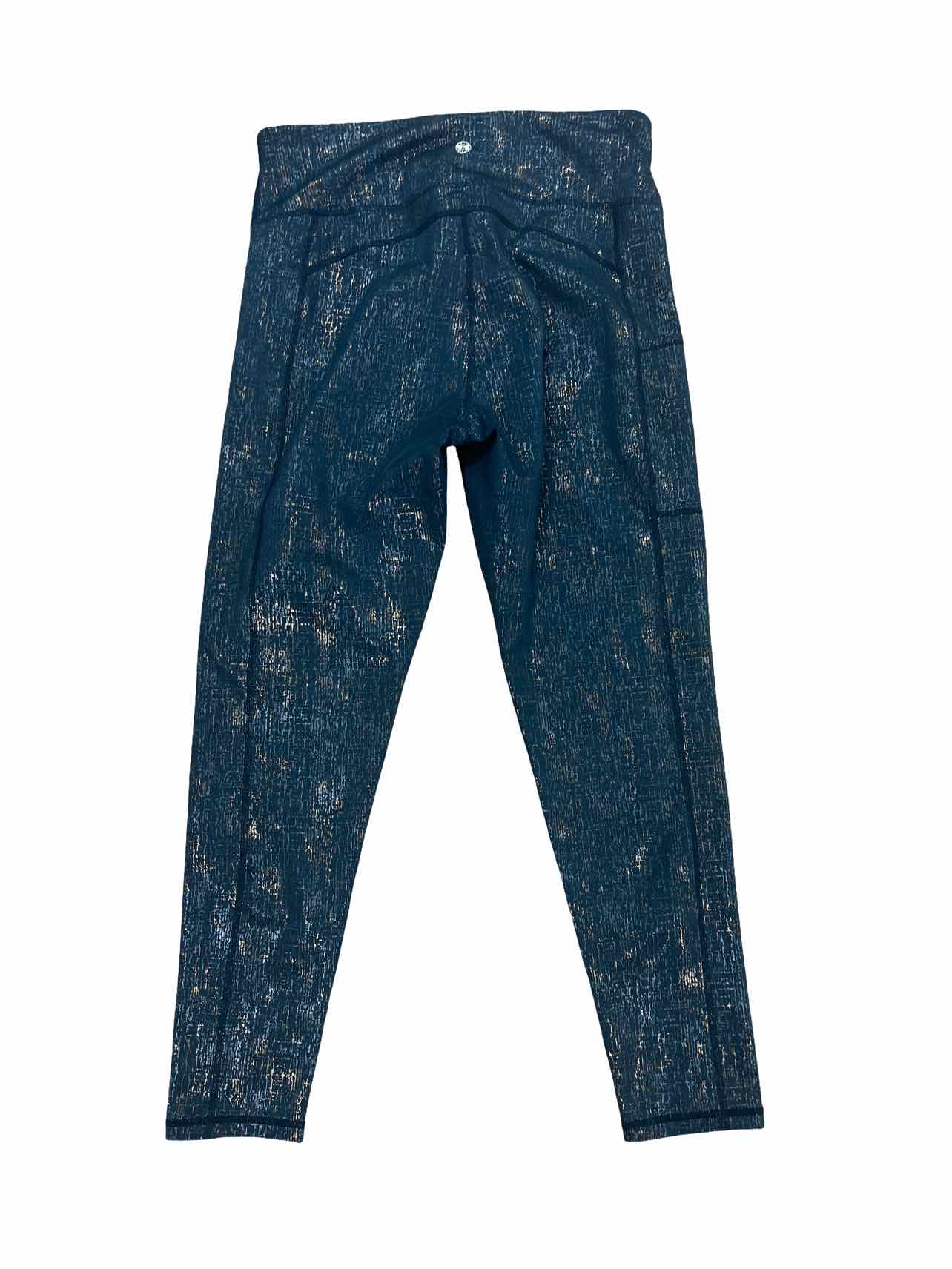 LILLY PULITZER LUXLETIC CORSO METALLIC SHIMMER LEGGING SIZE: L