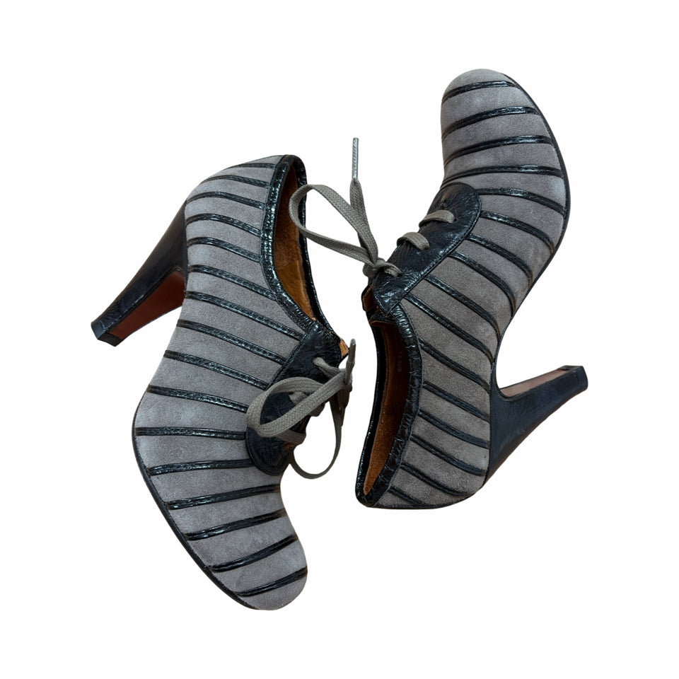 CHIE MIHARA VINTAGE INSPIRED VICENT GRIS OXFORD HEEL SIZE 35