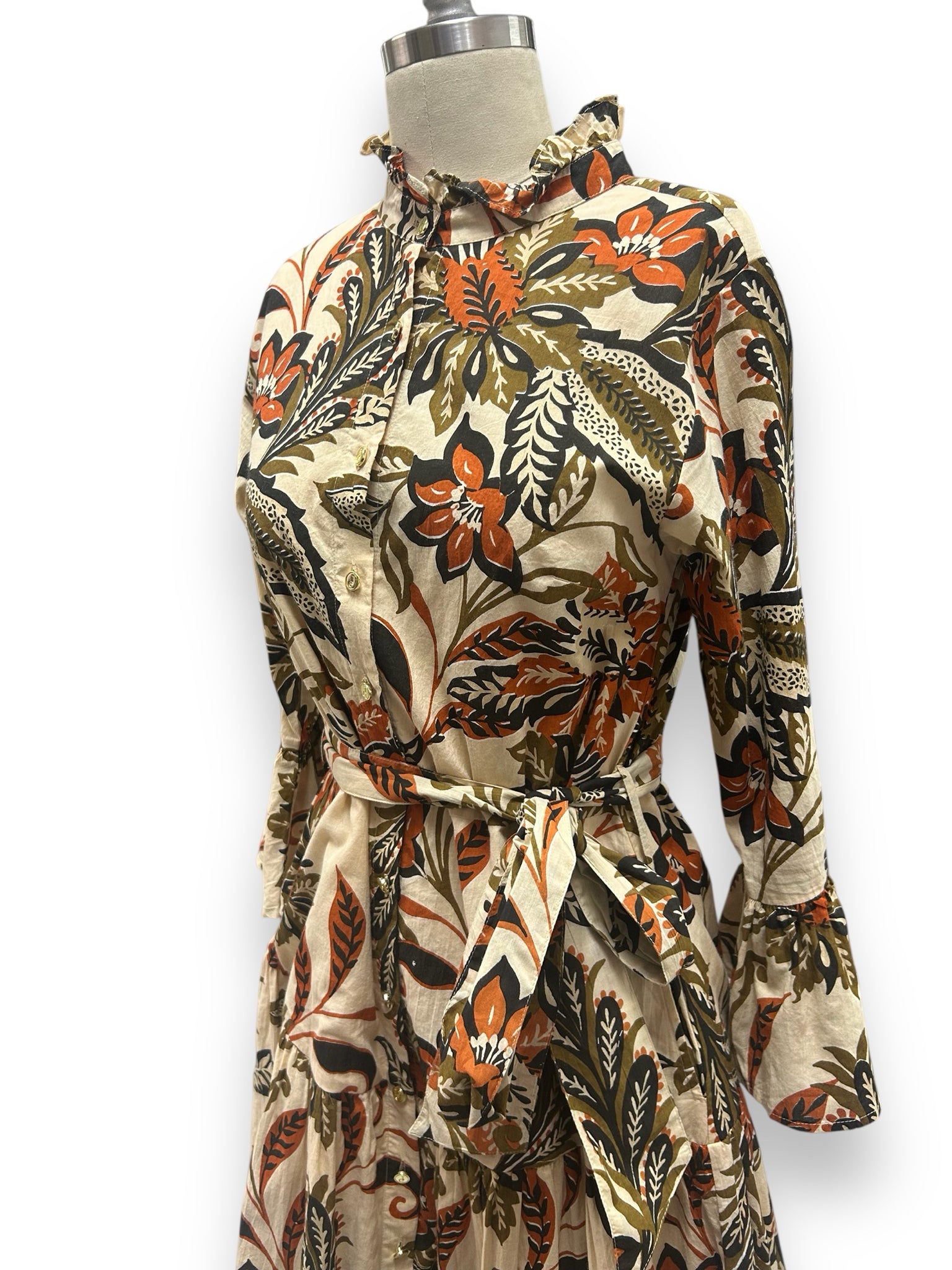 JUDE CONNALLY FALLING FLORAL ROXIE MAXI DRESS SIZE SMALL