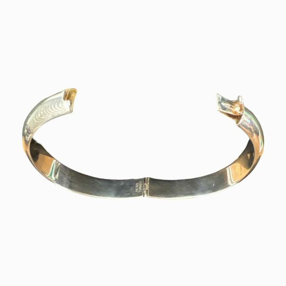 SILVER AK 925 TURKEY HINGED BANGLE